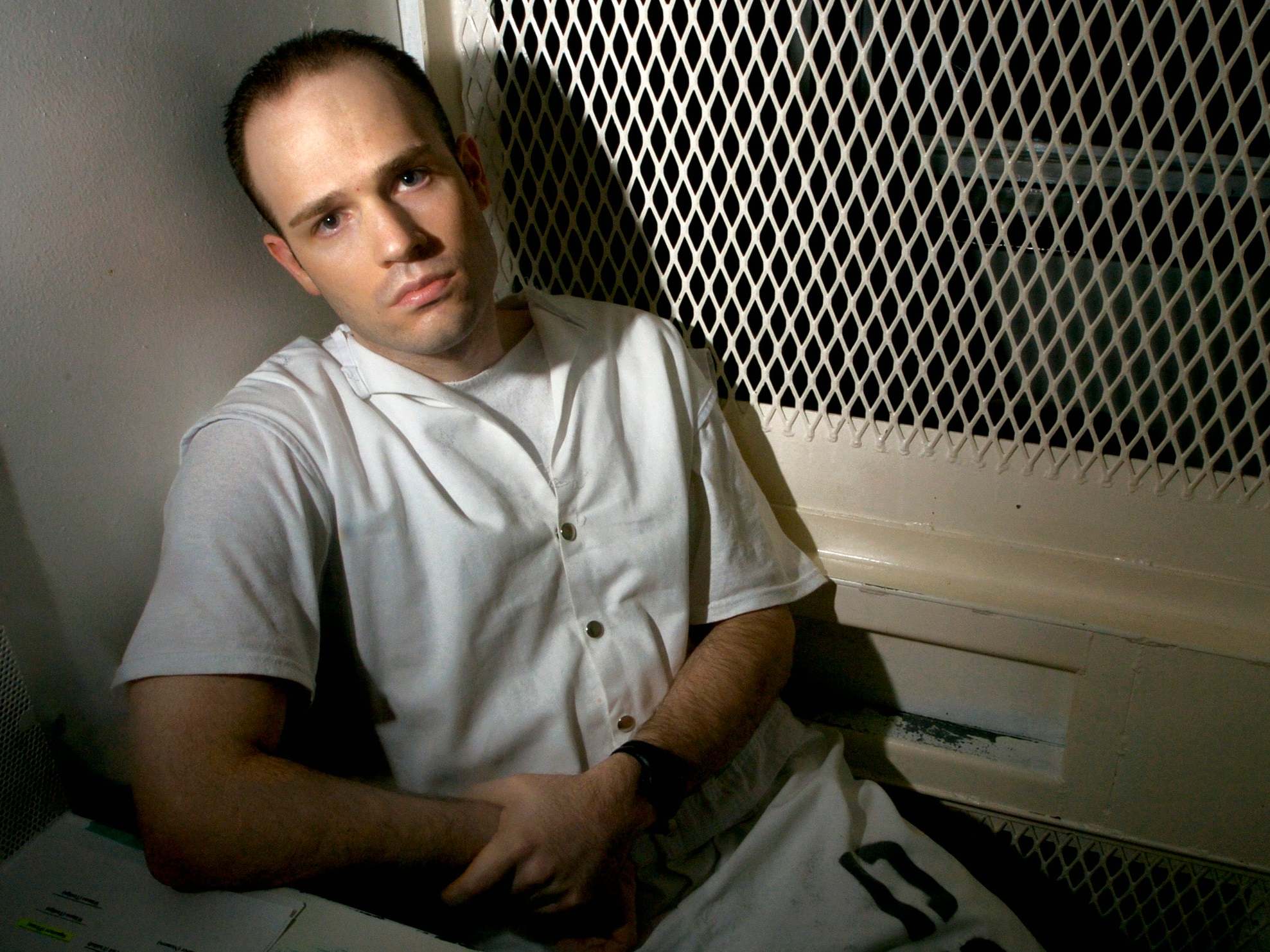 Randy Halprin in visitation cell on death row won an appeal days before he was due to be executed as judge's 'racism' came to light