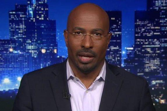 Van Jones during a broadcast on CNN
