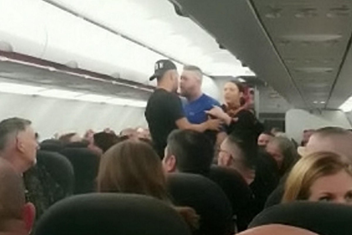 EasyJet fight: Stag-do brawl on flight forces plane to make emergency ...