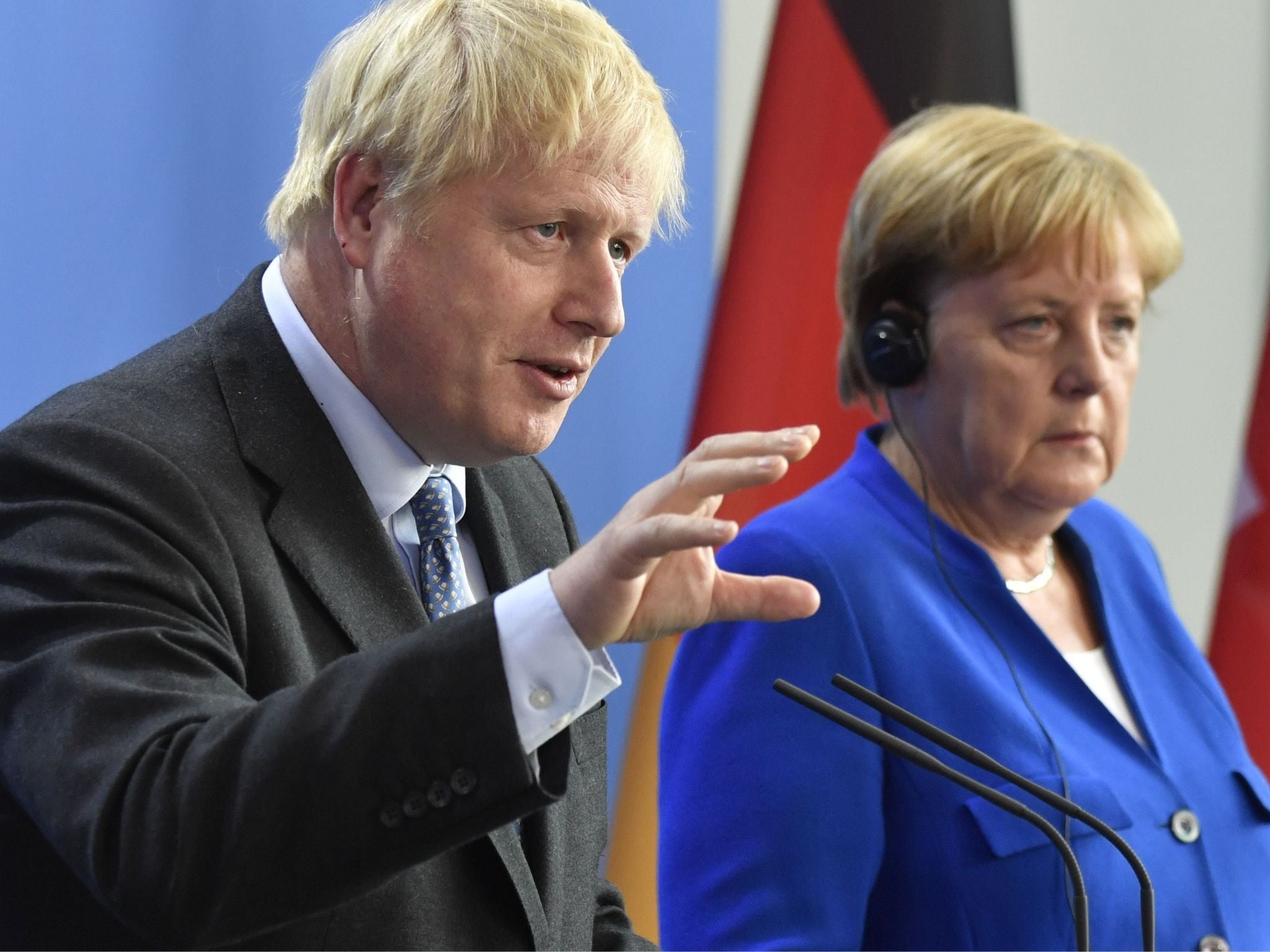 Boris Johnson and Angela Merkel spoke on the phone