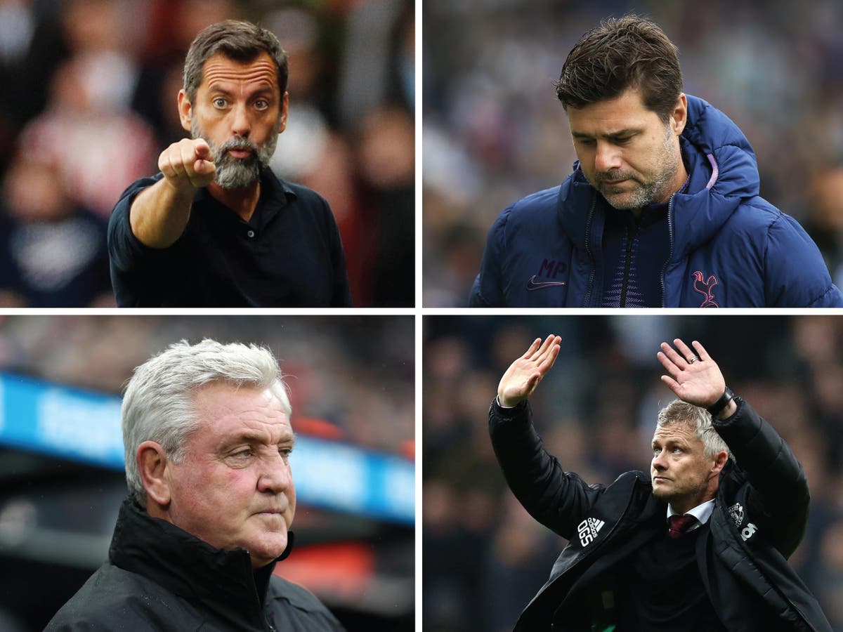 Premier League manager hot seat rankings From Man Utd to Everton