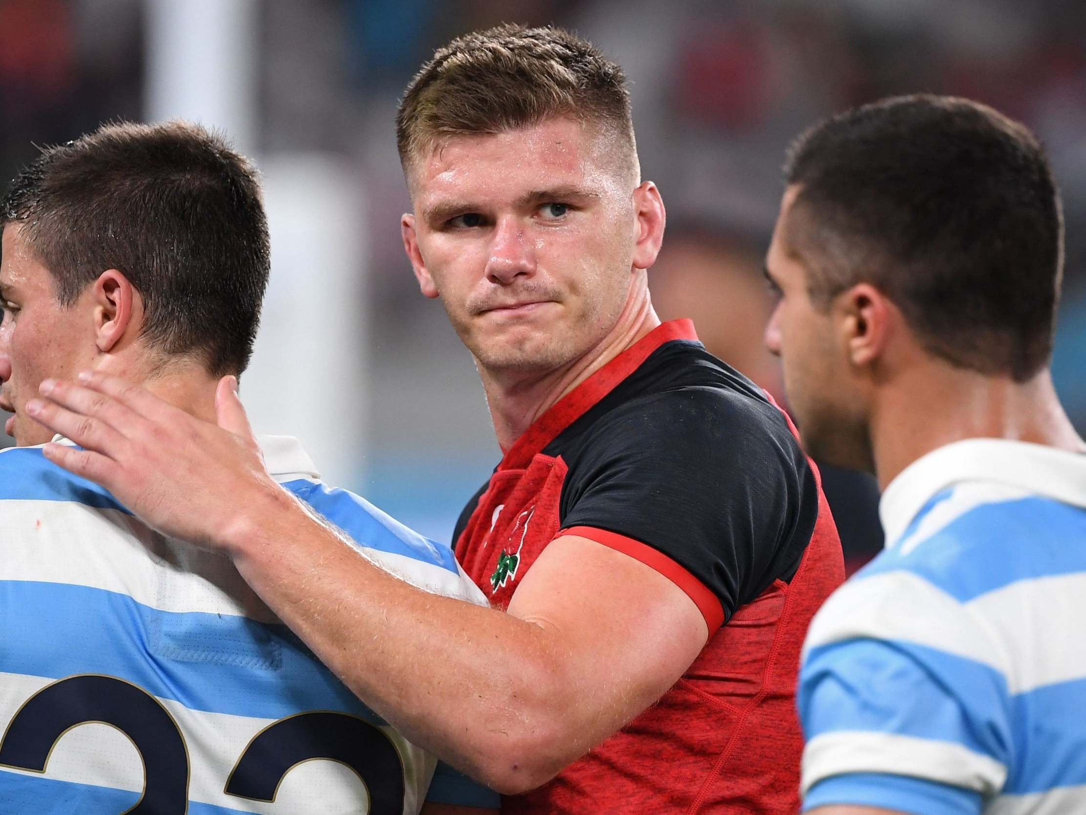 Owen Farrell is struggling with a sickness bug ahead of England's final World Cup pool match