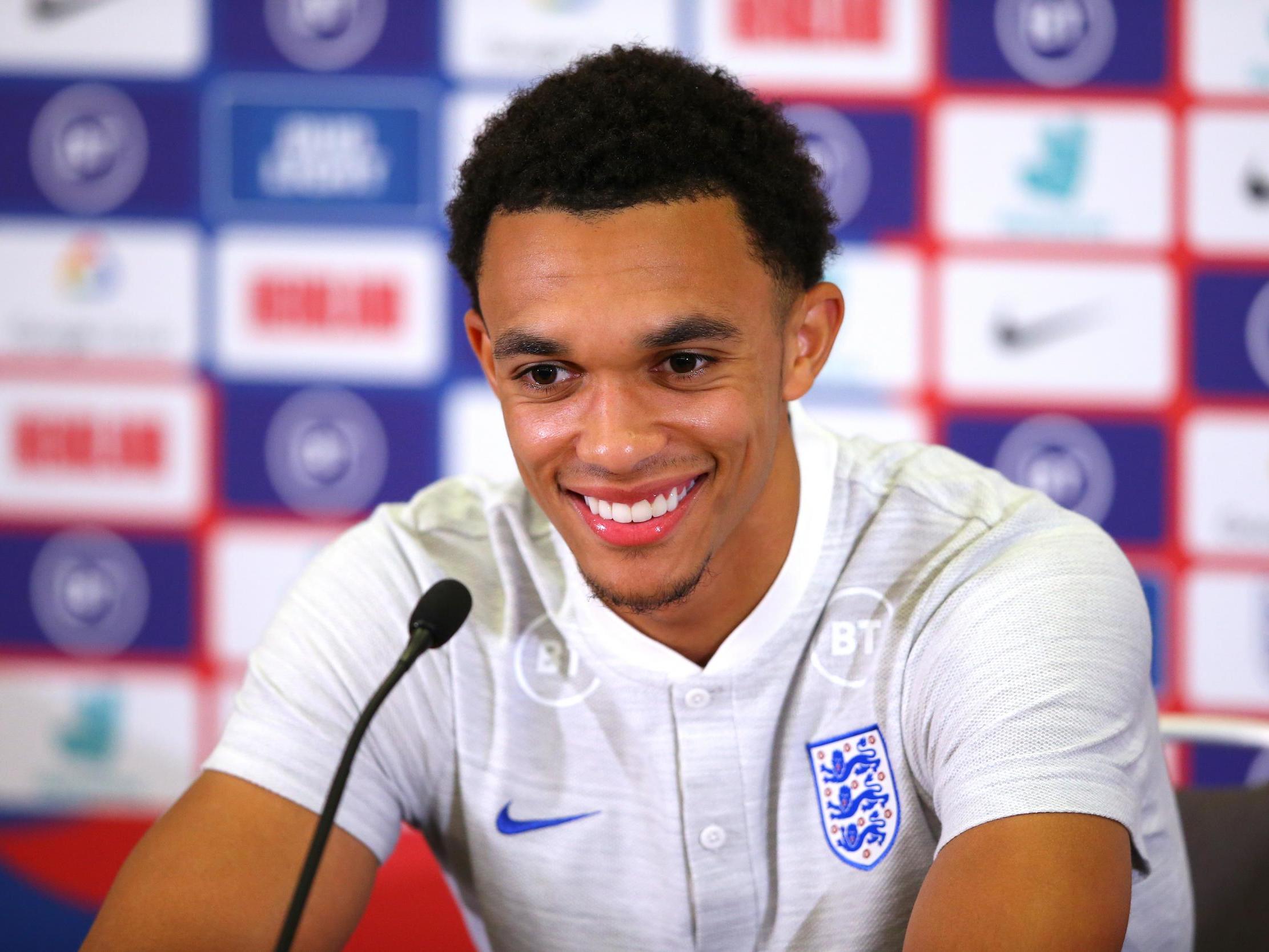 England and Liverpool full-back Trent Alexander-Arnold