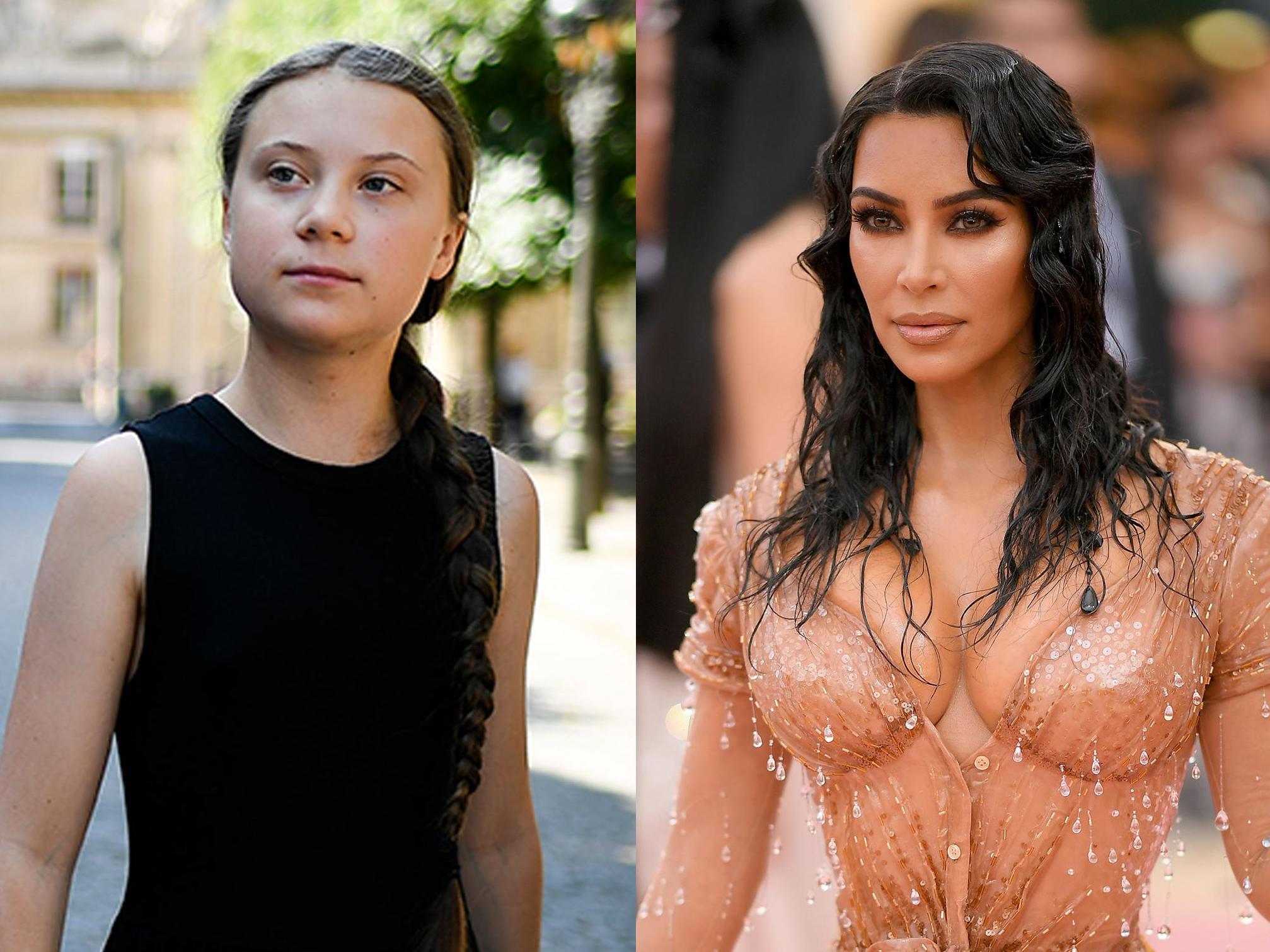 Kim Kardashian West praises 'amazing' and 'brave' climate activist Greta Thunberg