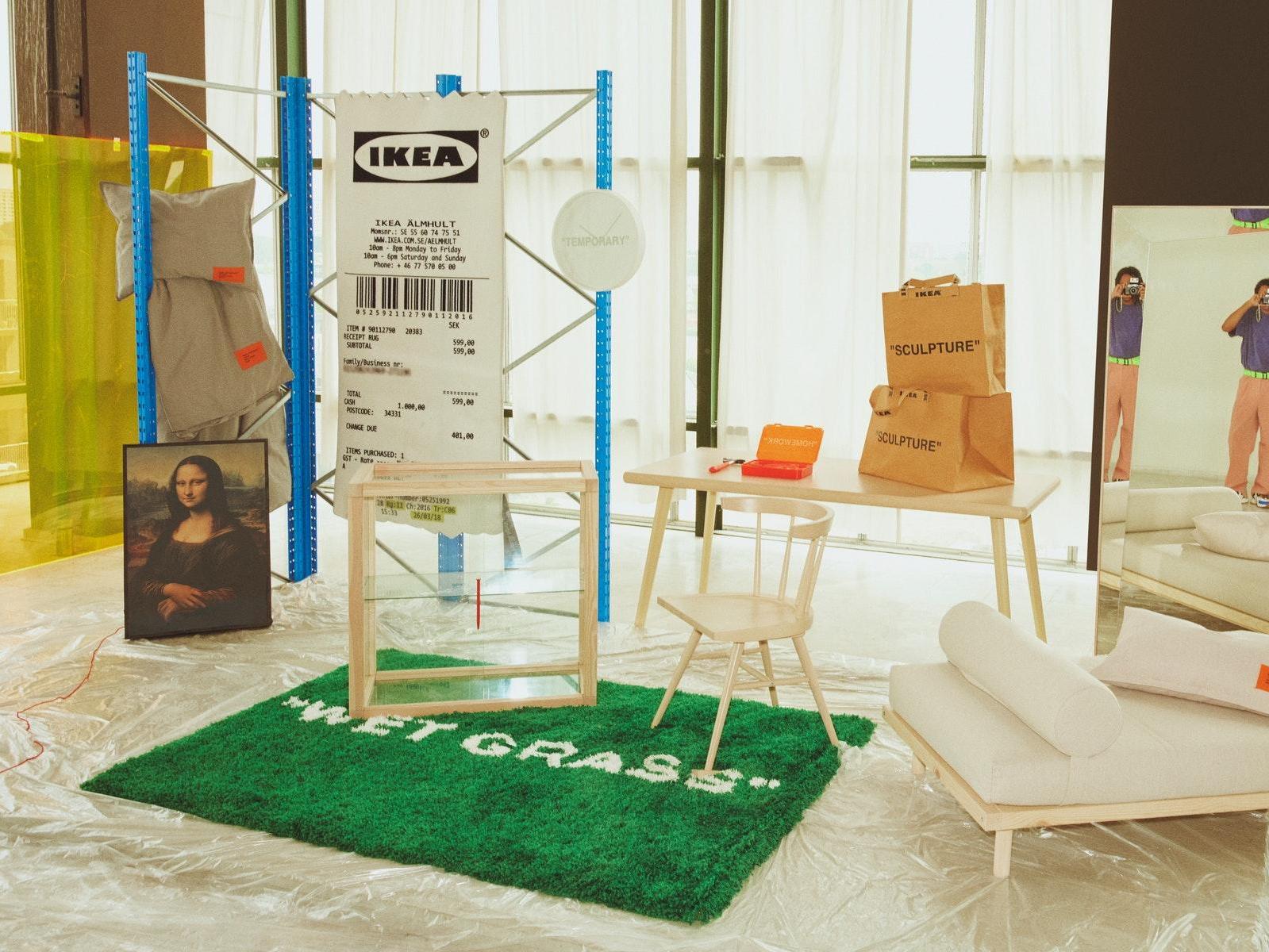 IKEA x Virgil Abloh MARKERAD Receipt Rug Off White