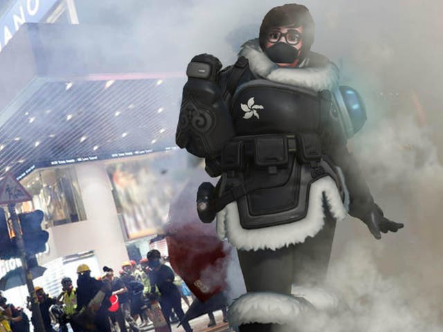 Overwatch hero Mei has become a symbol of resistance for the pro-democracy protests in Hong Kong