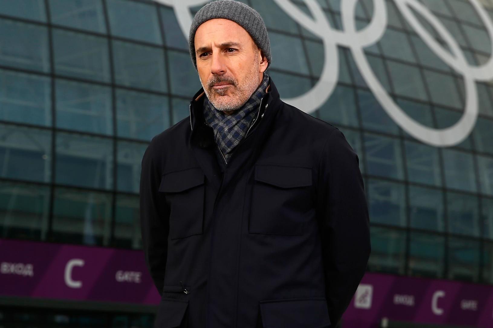Matt Lauer reports for the NBC Today show in the Olympic Park ahead of the Sochi 2014 Winter Olympics on 5 February, 2014 in Sochi, Russia.