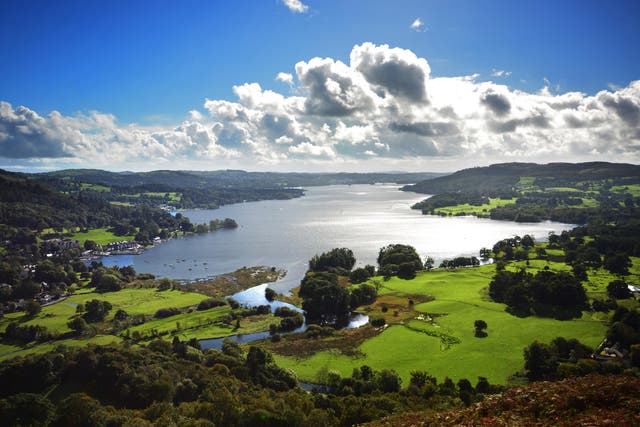 The spectacular Windermere lake is more than 10 miles long