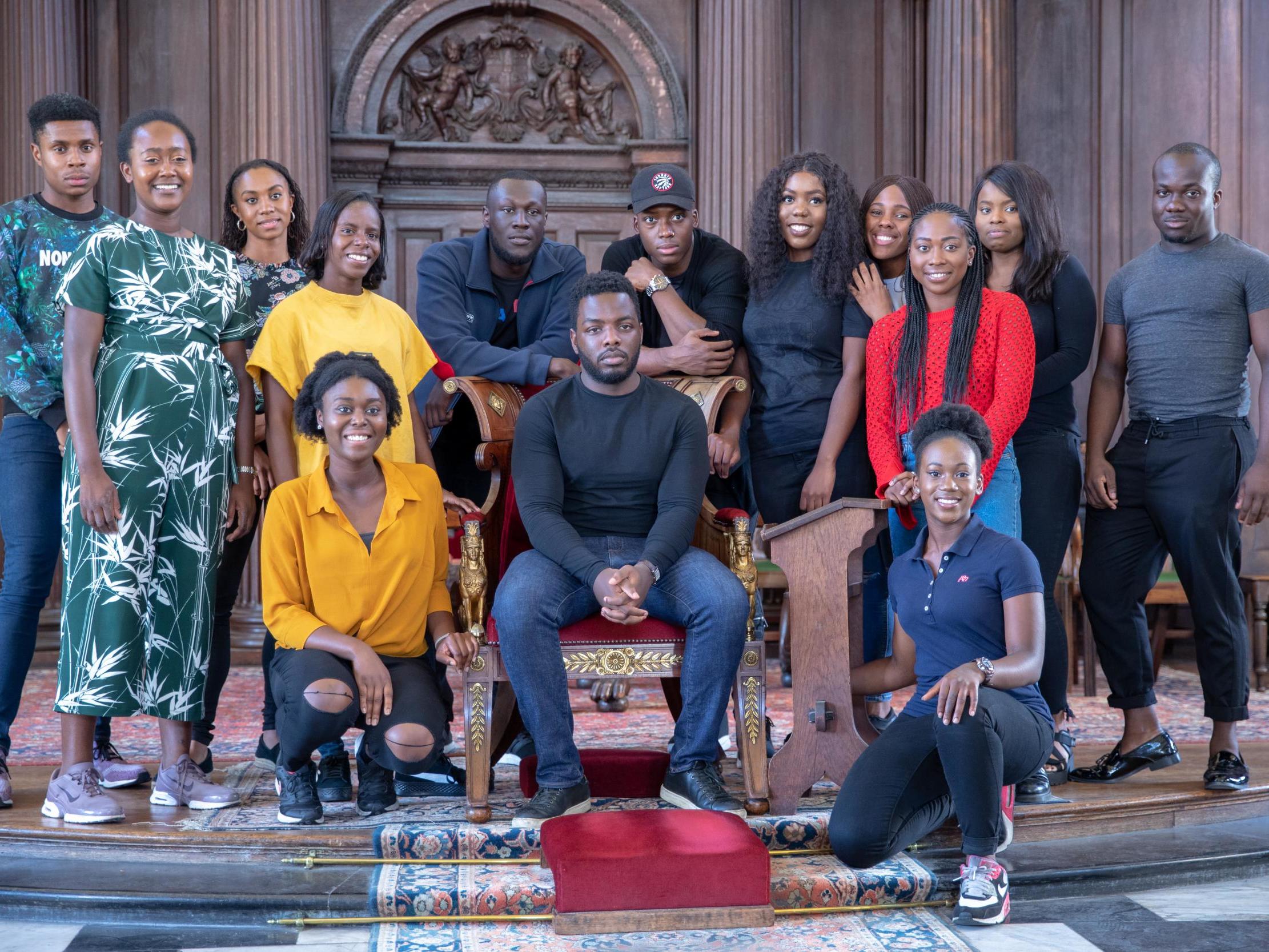 Stormzy met black students at the University of Cambridge before announcing his scholarships