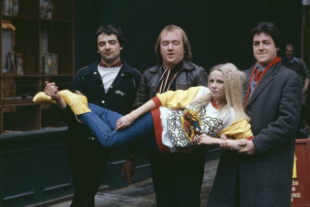 Alternative funsters: (from left) Rowan Atkinson, Mel Smith, Pamela Stephenson and Griff Rhys Jones in 1980