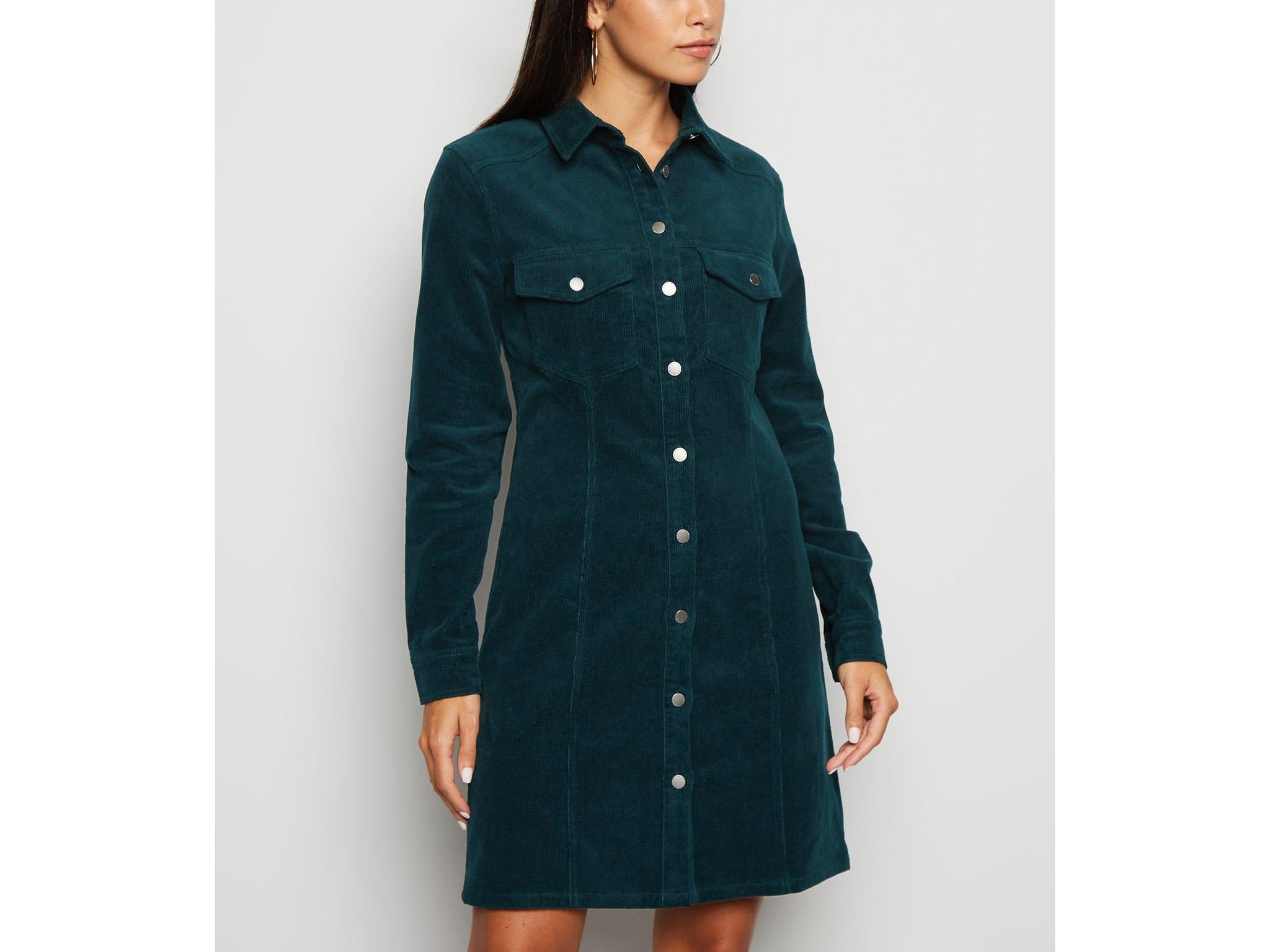 denim midi shirt dress uk