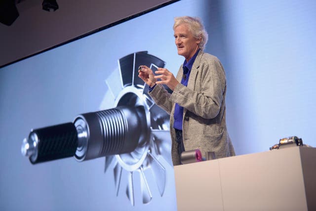 Dyson founder and chief engineer Sir James Dyson speaks onstage during the Dyson Supersonic Hair Dryer launch event