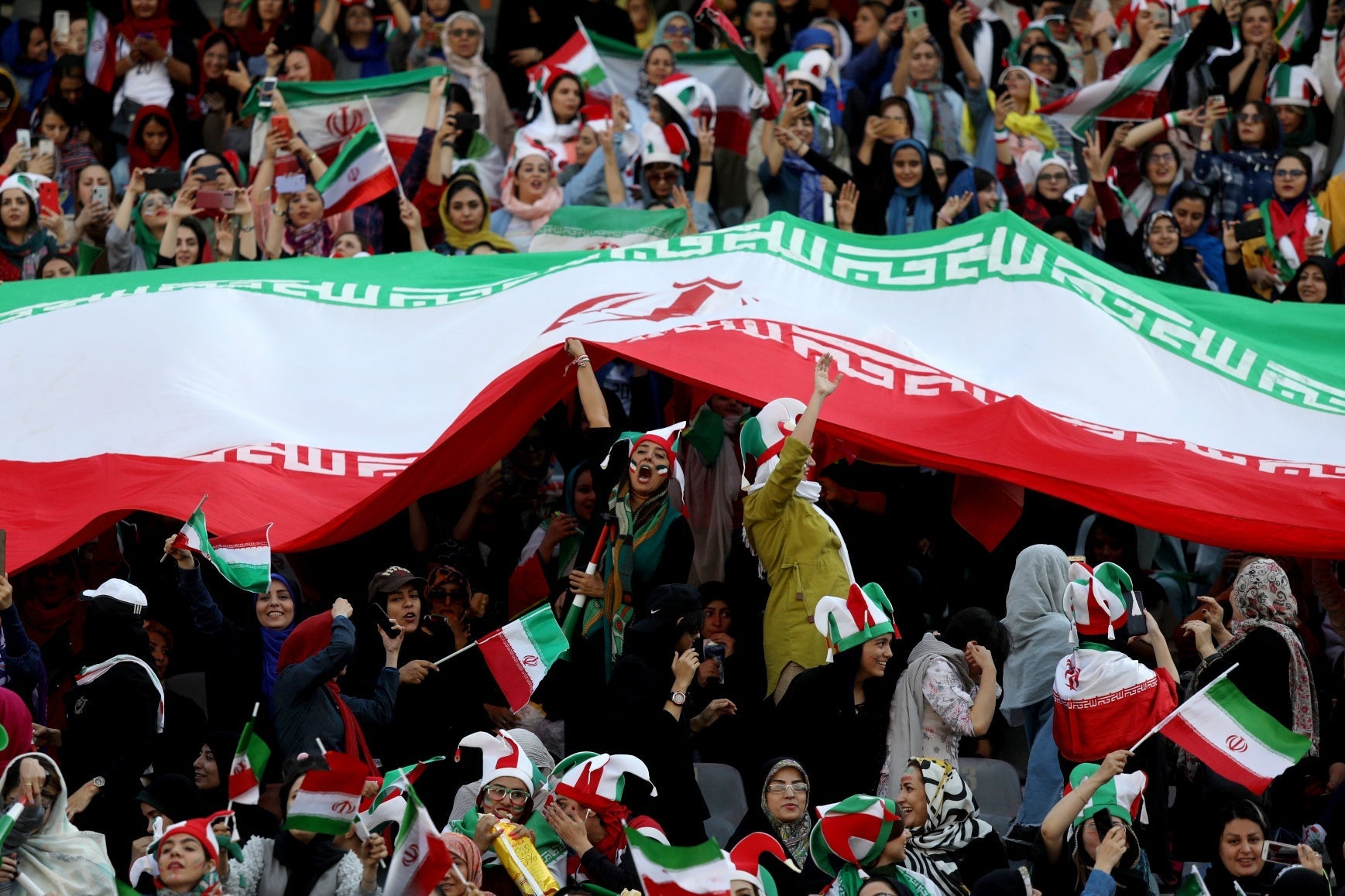 Around 3,500 women were in attendance, and hundreds more queued outside, hoping to be let in
