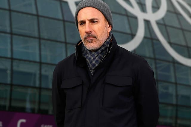 Matt Lauer reports for the NBC Today show in the Olympic Park ahead of the Sochi 2014 Winter Olympics on 5 February, 2014 in Sochi, Russia.