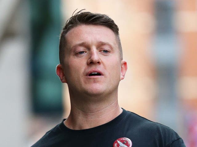 Tommy Robinson could be banned from football matches