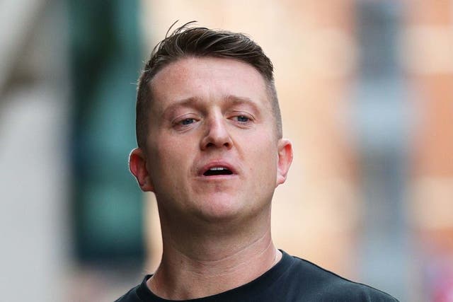 Tommy Robinson could be banned from football matches
