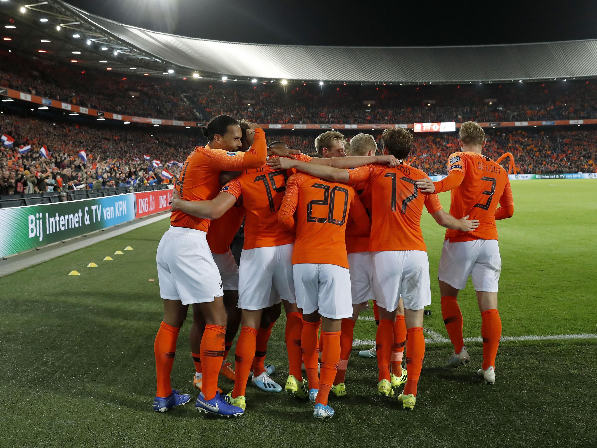 Three late goals secured the Netherlands victory over Northern Ireland