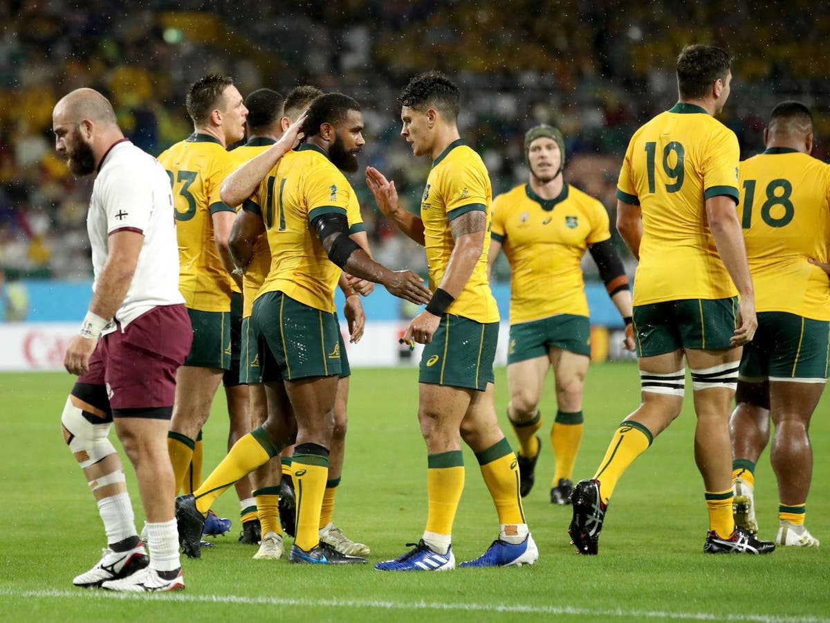 Rugby World Cup 2019 Australia prepare for England with stuttering win