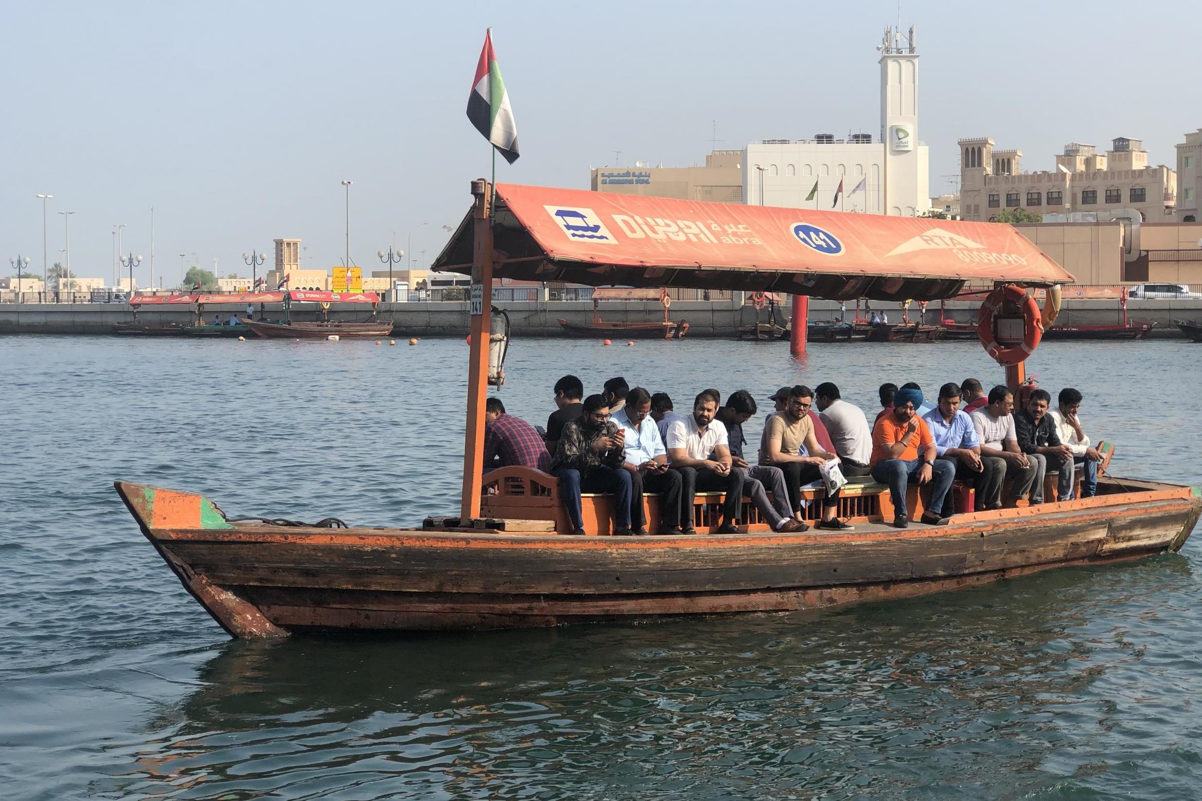 Creek crossing: a dhow on the water in Dubai