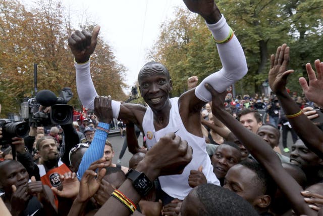 Eliud Kipchoge has become the first athlete to run a marathon in under two hours