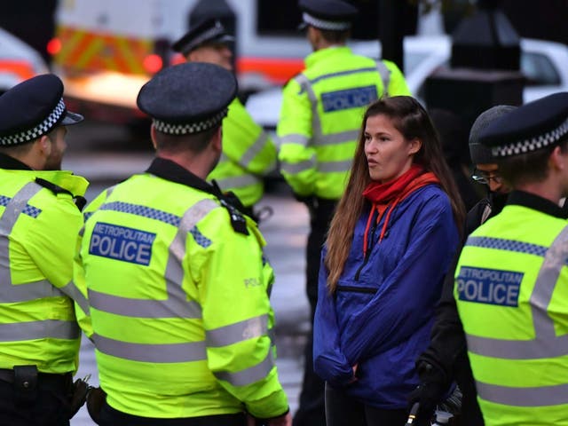 Animal Rebellion activists protest at Billingsgate Fish Market in Poplar, London