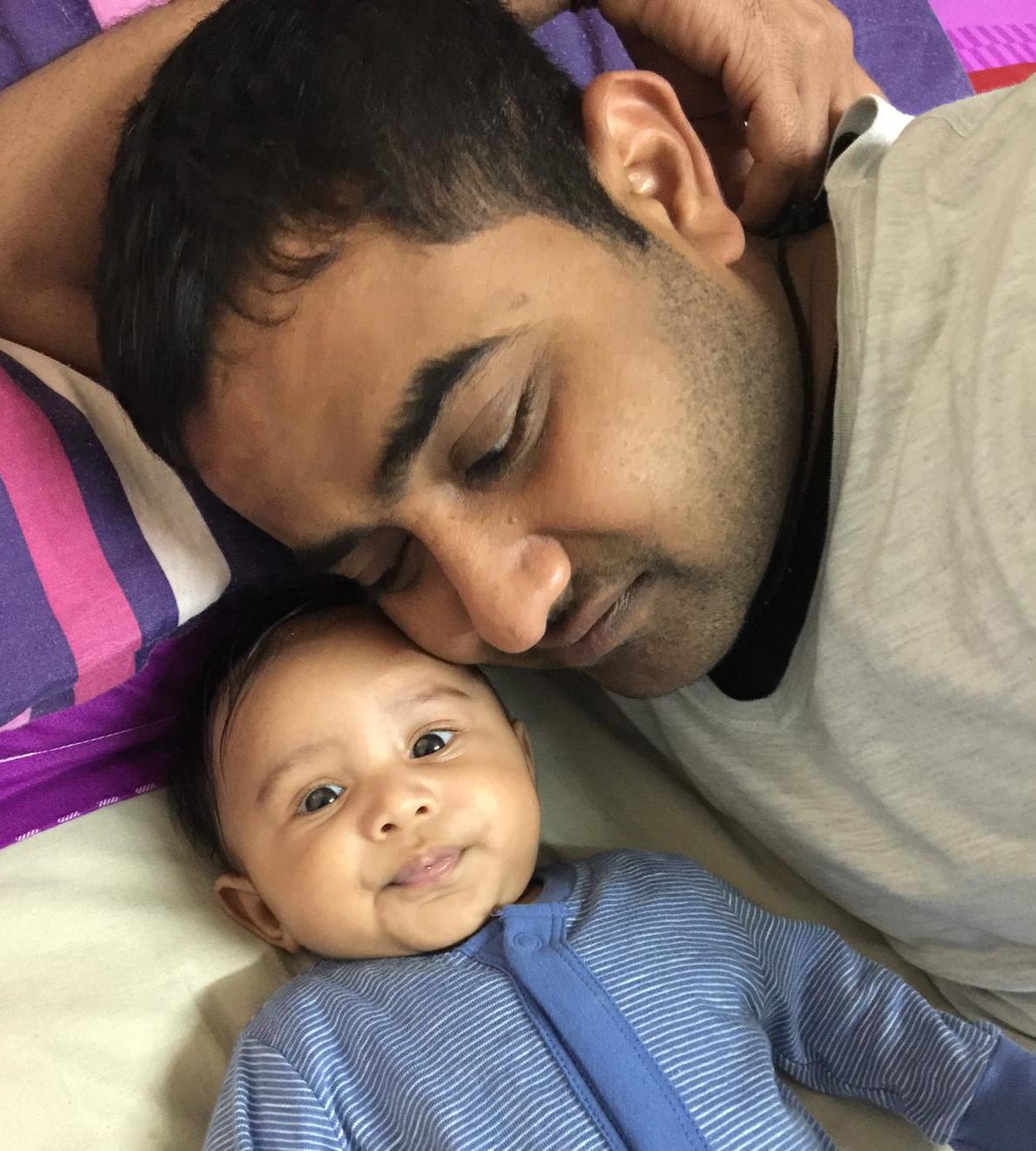 Mr Savaliya last saw his son, Avi, when he was just four months old