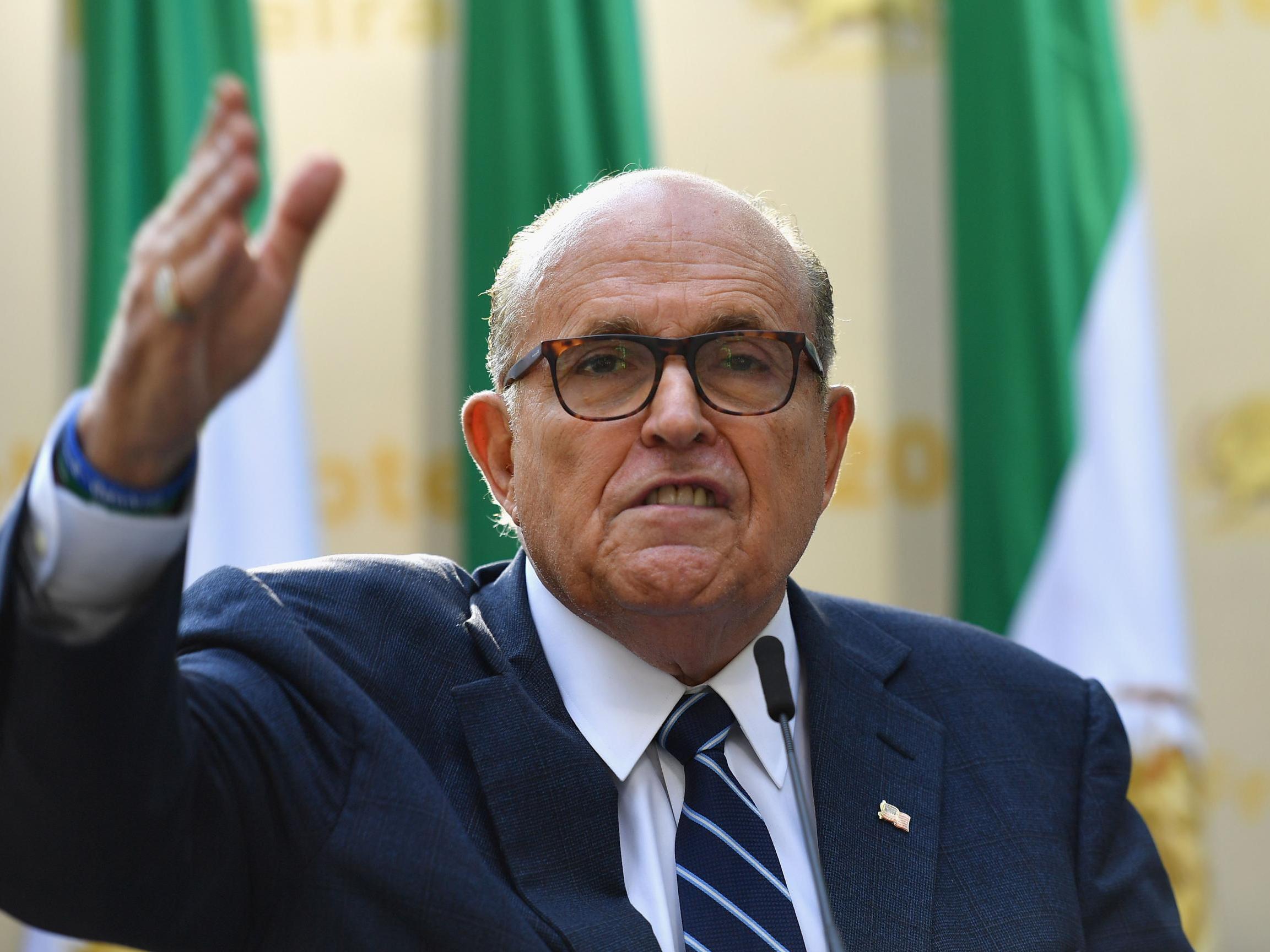 Mr Giuliani is under investigation for his dealings with Ukraine