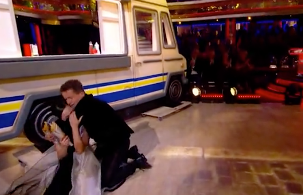 Katya Jones is overwhelmed after a successful dance with Mike Bushell on Strictly Come Dancing 2019