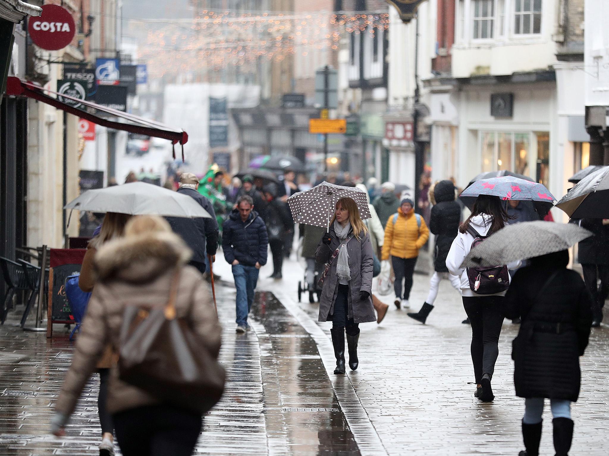 September’s fall is partly down to wet weather