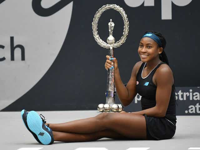 Coco Gauff claimed her first WTA title in Linz, Austria