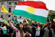 Kurdish protestors march through London over Turkish offensive