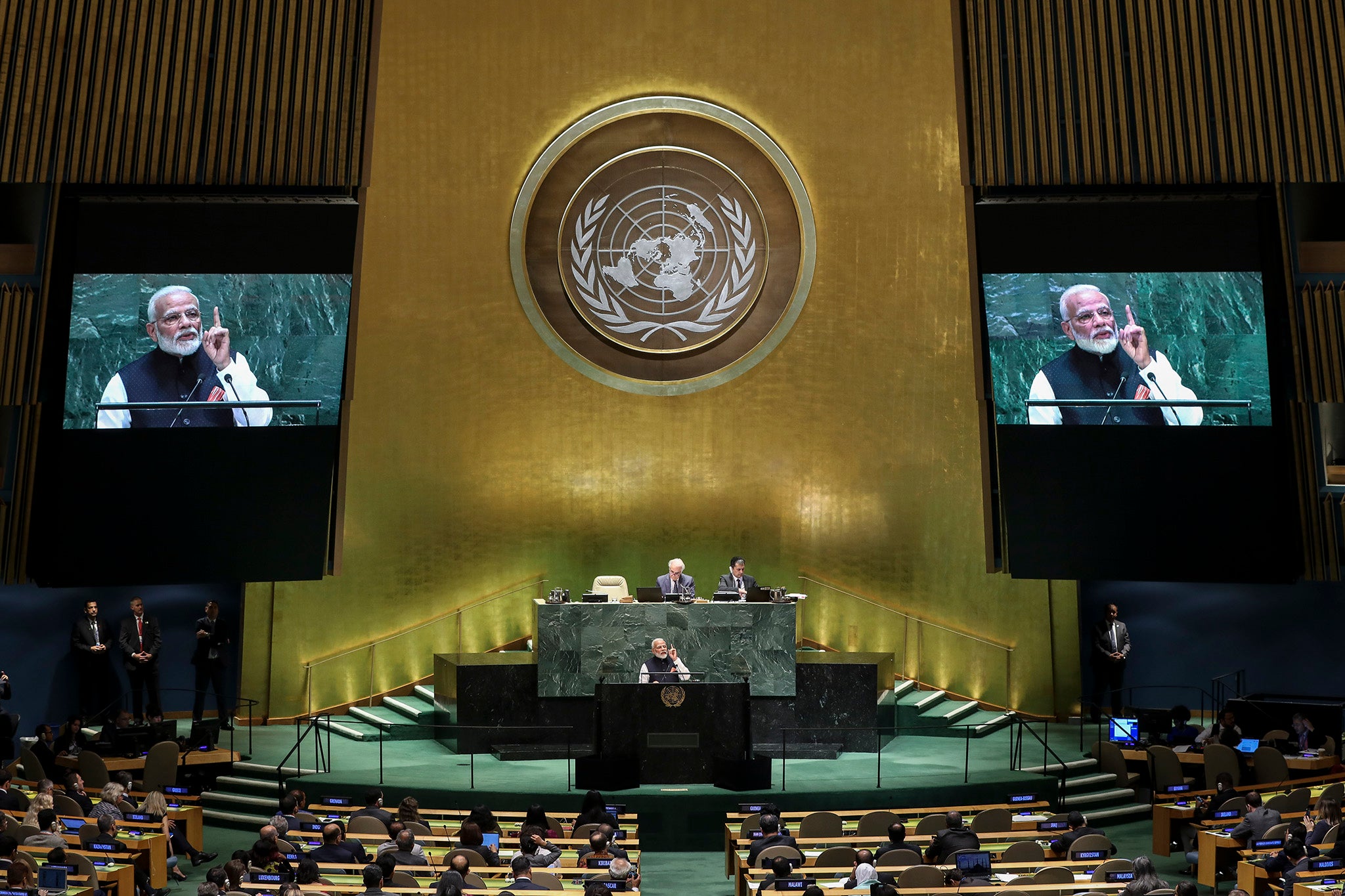 At the UN General Assembly last month, Modi said India was taking steps to address the issue of global warming