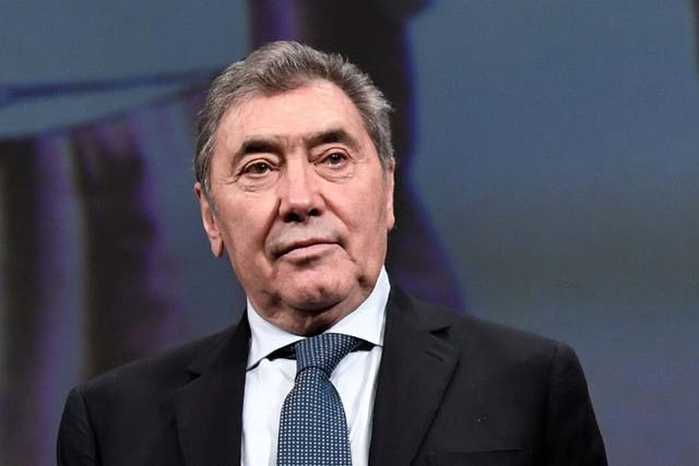 Eddy Merckx was riding with friends when he crashed
