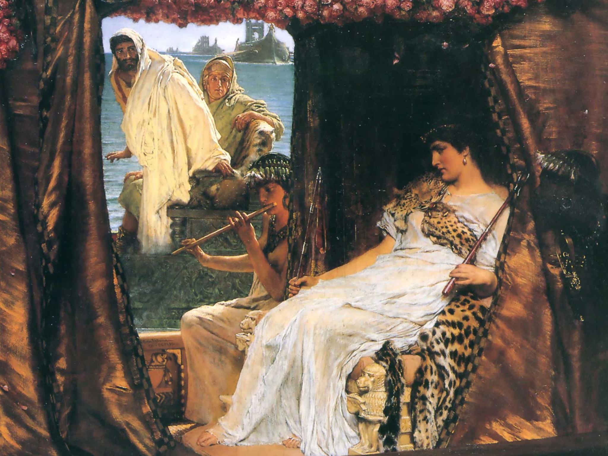 Antony and Cleopatra, 1883, by Sir Lawrence Alma-Tadema