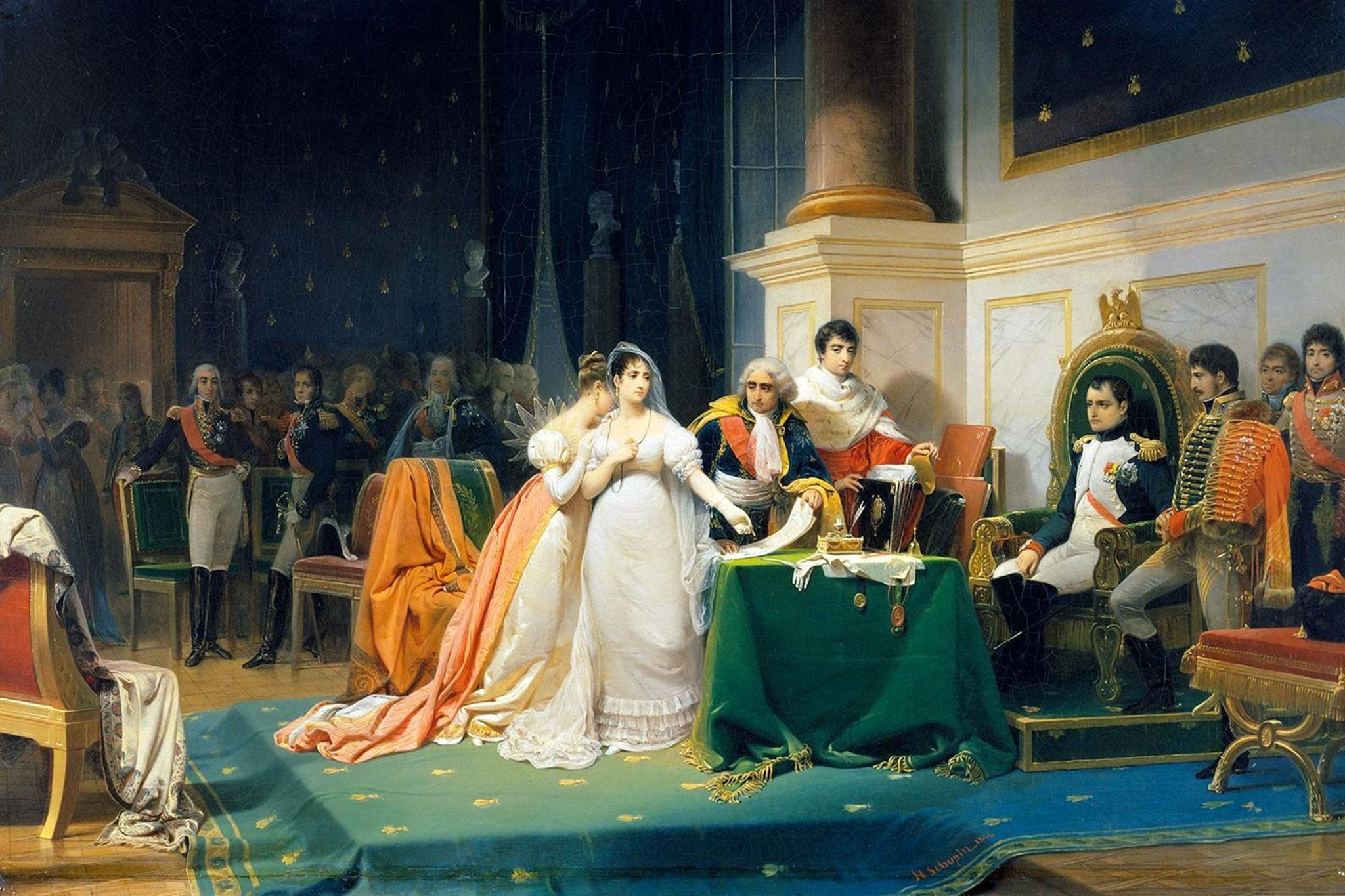 The Divorce of the Empress Josephine by Henri Frederic Schopin, 1809