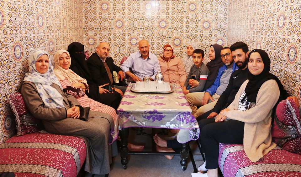 Latif’s family in Morocco in 2016 as they anticipated his return