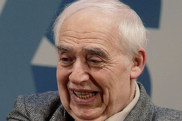 Literary critic Harold Bloom, who has died at the age of 89, at an event in 2003