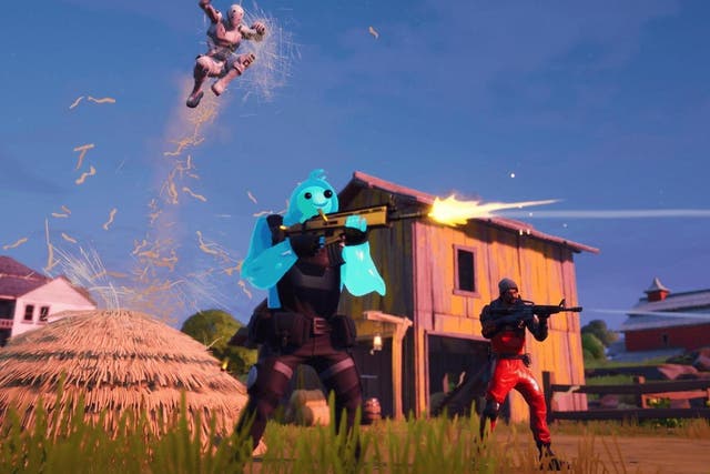 Shooting em' up: Fortnite pits players against each other until just one is left standing.
