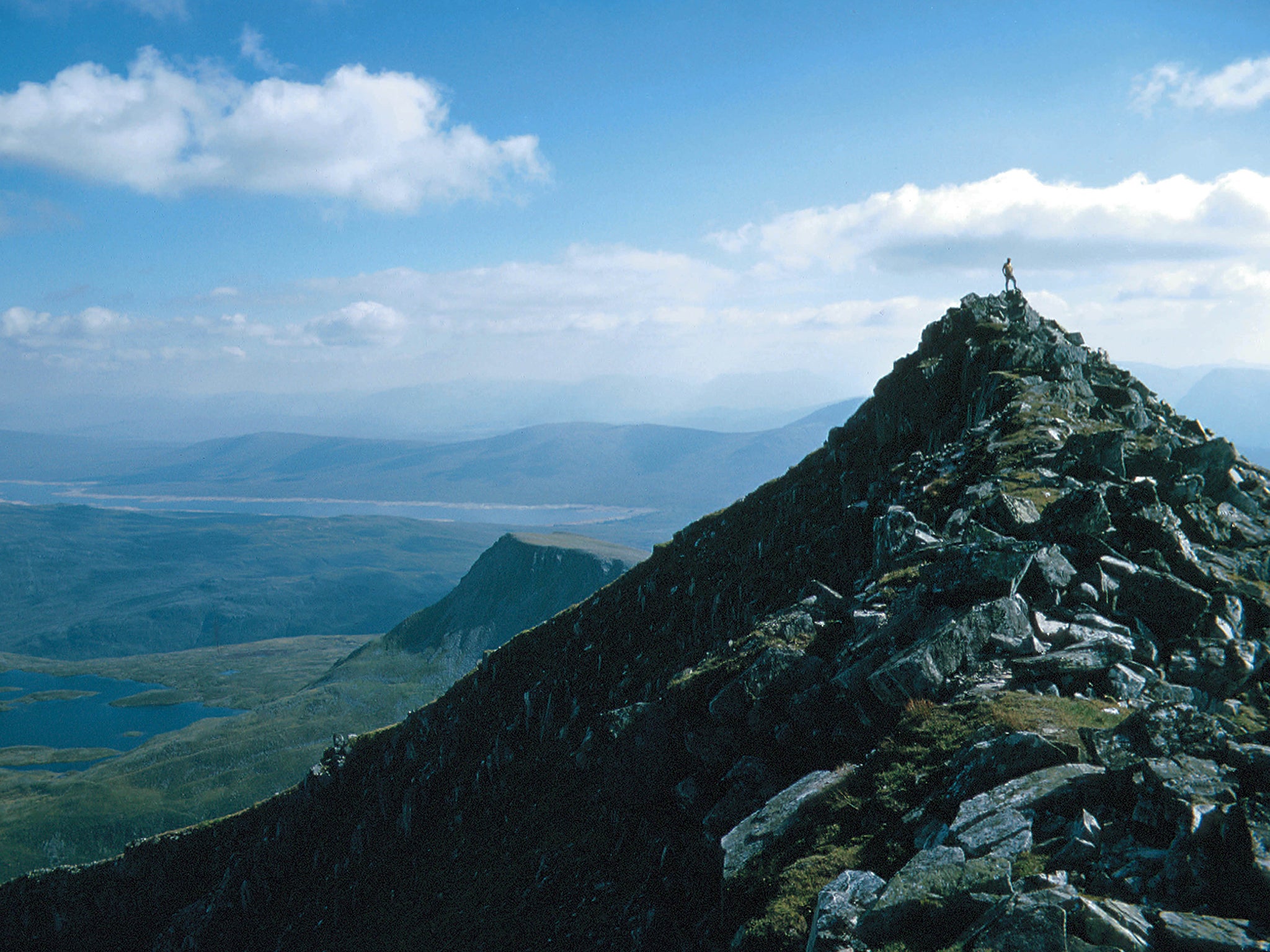 Ben Nevis is the UK's highest mountain at 1,345m tall
