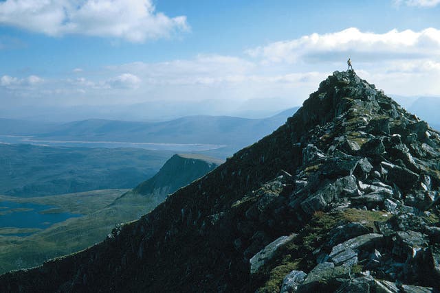 Ben Nevis is the UK's highest mountain at 1,345m tall