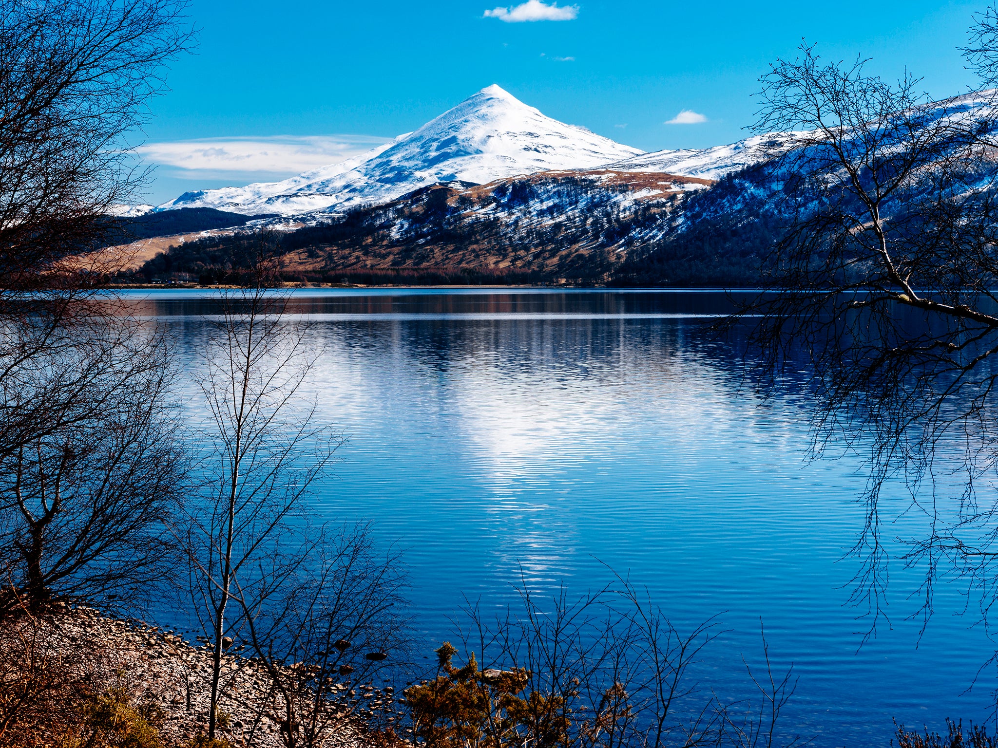 See miles and miles of rural Perthshire from the peaks of Schiehallion