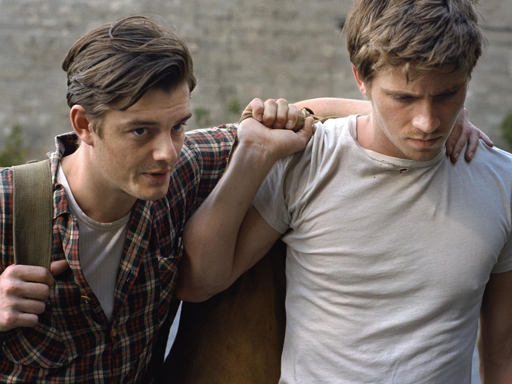 An ‘awful tall’ Brit: Sam Riley and Garrett Hedlund in ‘On the Road’ (Shutterstock)