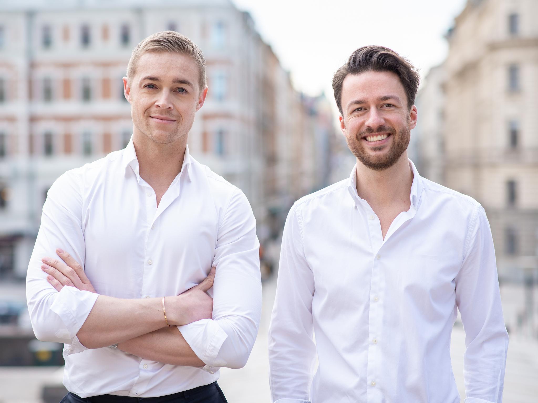 Fabian Bolin (left) and Sebastian Hermelin are the co-founders of War On Cancer