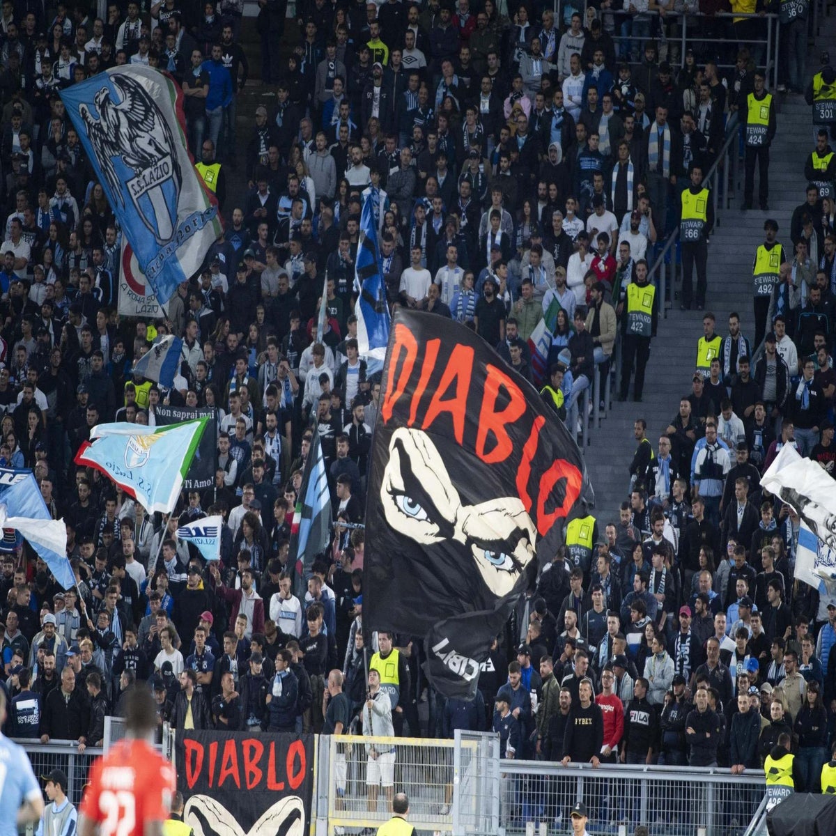 Fanion Lazio / RENNAIS? - Europa League - Banderín Indossata - Occasion