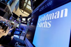 Goldman Sachs profit hit by losses on investments in WeWork and Uber