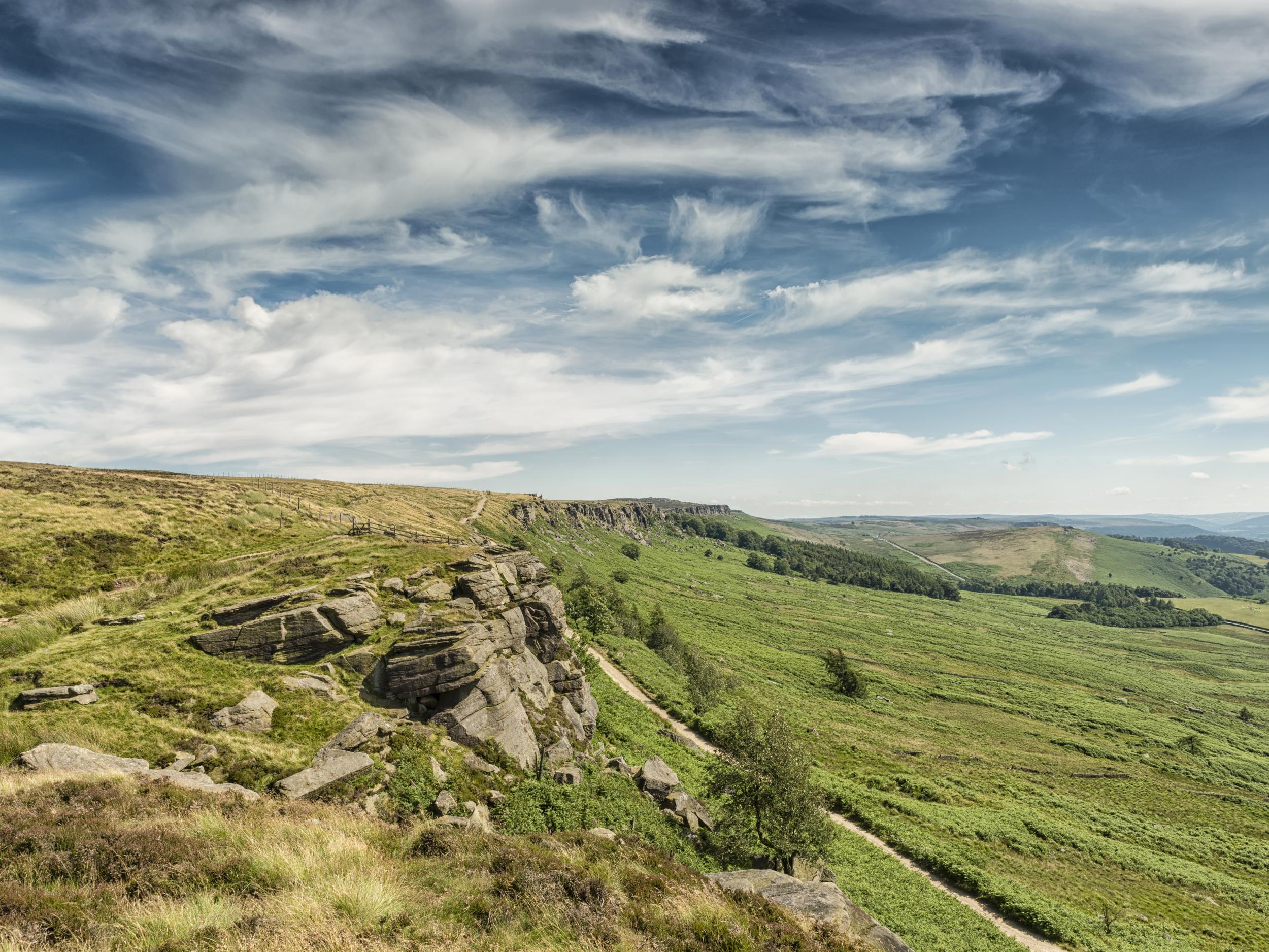 Charlotte Bronte is also thought to have been inspired by the peaks of Hathersage