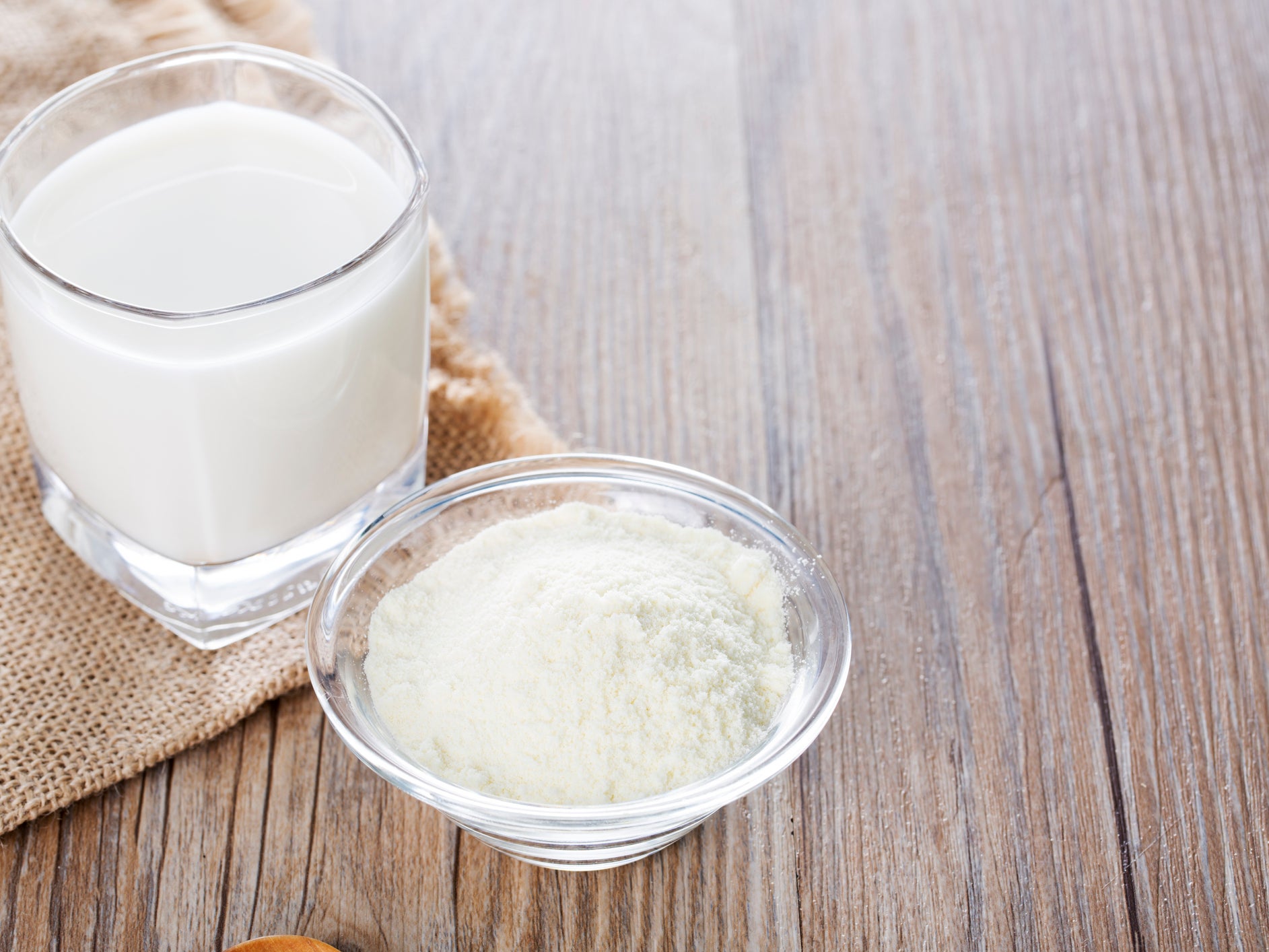 Lab tests showed the man's suspicious-looking white substance was actually powdered milk