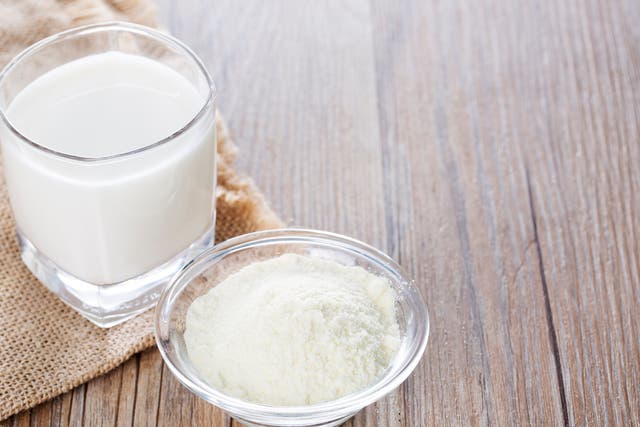 Lab tests showed the man's suspicious-looking white substance was actually powdered milk