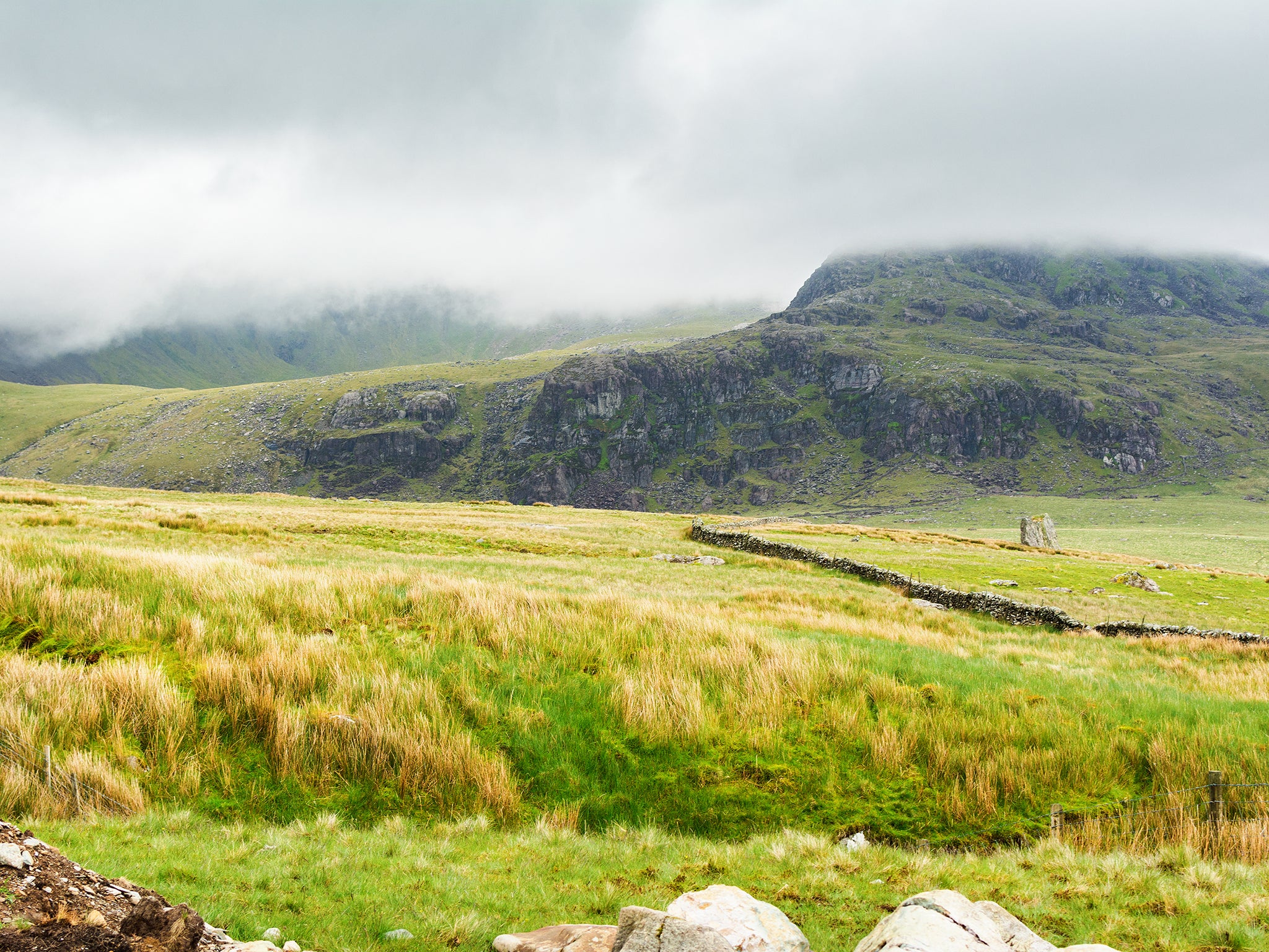 The winding pathways of the Snowdon Ranger passes mountains and lakes