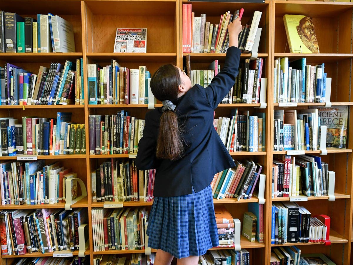 Children who own books six times more likely to read above expected level, survey finds